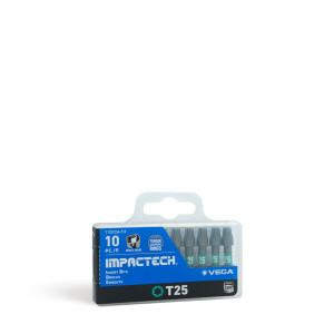 Vega VEGA-T125T25A-P10 T125T25A-P10 Impactech TORX T25 Insert Bit 1in Single
