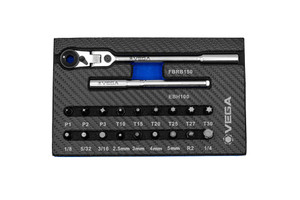 Vega VEGA-FBRE20 Flexible Head Magnetic Bit Ratchet Set, 20-Piece