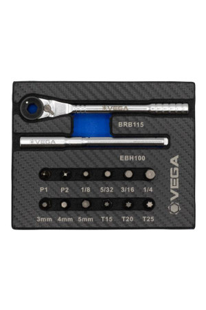 Vega VEGA-BRE14 Dual Drive Magnetic Bit Ratchet Set, 14-Piece