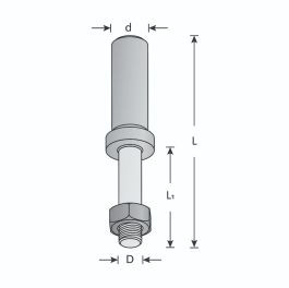 Dimar DIM-108R 5/16in Router Cutter Arbor with Nut and Washer