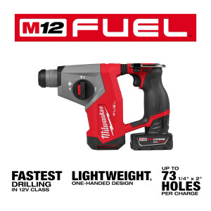 Milwaukee MIL-2508-21XC M12 FUEL Brushless 5/8in SDS Plus Rotary Hammer XC4.0 Kit