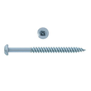 Hillman PAU-12805-XX Round Head TB Square Zinc Wood Screw 10, 100-Pieces