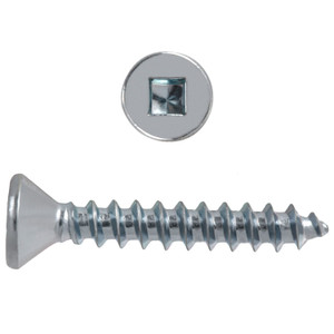 Hillman PAU-12827-XX JAR Square Flat Head Zinc Wood Screw 8, 250-Pieces