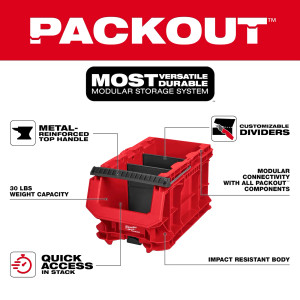 Milwaukee MIL-48-22-8437 PACKOUT Compact Crate