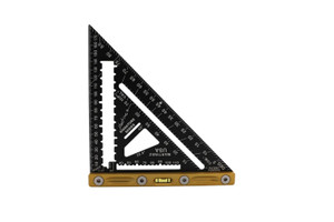 Martinez MTZ-4346_GL Signature Series 2-in-1 Aluminum Rapid Square, Metric, Gold