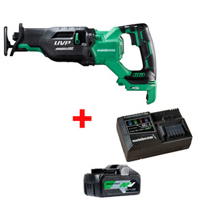 Metabo HPT HPT-CR36DAQ4M-UC18YSL3QCYM CR36DAQ4M 36V MultiVolt Brushless Reciprocating Saw + Starter Kit