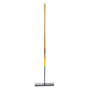 Garant GRA-GAR14 Steel Asphalt Rake 14-Tine with Wood Handle