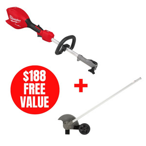 Milwaukee MIL-3016-20-49-16-2718 QUIK-LOK 18V andM18 FUEL Power Head + QUIK-LOK 8in Edger Attachment