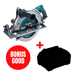 Makita MAK-RS002GZ-BL4040 40V MAX XGT Li-Ion 10-1/4in Rear-Handle Circular Saw Bare Tool + BONUS