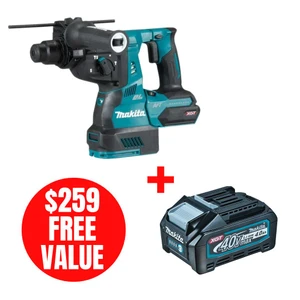 Makita MAK-HR001GZ-BL4040 40V MAX XGT 1-1/8in Rotary Hammer Bare Tool with AWS & AFT + BONUS