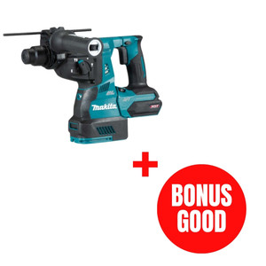 Makita MAK-HR001GZ-JL26PROMO 40V MAX XGT 1-1/8in Rotary Hammer Bare Tool with AWS & AFT + Bonus