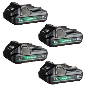 Metabo HPT HPT-382310M 18V 2.0Ah Lithium-Ion Battery with Fuel Gauge 4-Pack