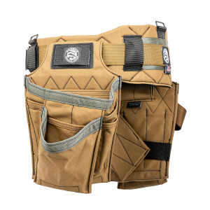 Badger Tool Belts OCC-462220-XX B12 Single Tool Belt Setup (Trimmer Set V2) - Sawdust - fastener bag side