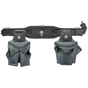 Badger Tool Belts OCC-463210-XX B17 Twin Tool Belt Setup (Framer Side by Side Set) - Gunmetal - full set