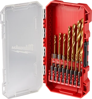 Milwaukee SHOCKWAVE Impact Duty RED HELIX Titanium Drill Bit Set - 15PC