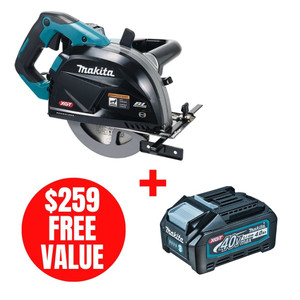 Makita MAK-CS002GZ-BL4040 40V MAX XGT Brushless 185mm Metal Circular Saw + XGT 4.0Ah Battery