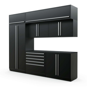 Proslat PRO-10FTMAXOH FusionPlus 10ft Garage Cabinet Set MAX with Overhead Storage