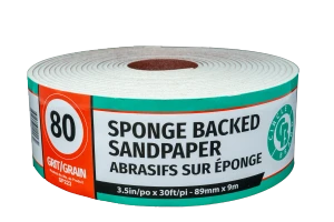 Circle Brand SP223 sponge backed sandpaper roll 80 grit