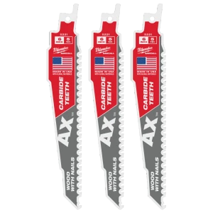 Milwaukee 48-00-5221 6in 5TPI AX with Carbide Teeth SAWZALL Blade