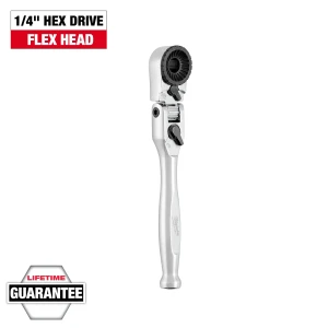 Milwaukee 48-22-2951 1/4in Hex Drive Mini Flex Head Bit Ratchet