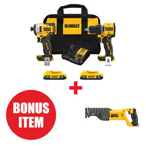 DEWALT DCK225D2 + 20V MAX Reciprocating Saw bundle