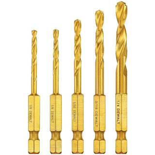 DEWALT DEW-DWADTQTR5SET Impact Ready 5-Piece Drill Tap Set, 1/4in