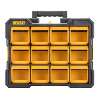 DEWALT TSTAK Tool Organizer, Holds Up To 44 lbs., Clear Lid Organizer,  Compartments for Small Tools and Accessories (DWST17805)