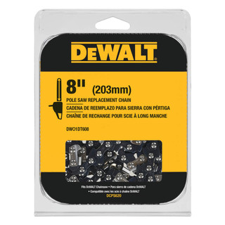 DeWALT DCCS623L1 Ens. scie à chaine d'élagage sans fil 20V MAX 8'' sans  balais avec