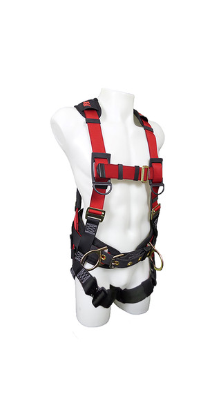 Harness w/sliding buckle legs, mating buckle chest - Total cover