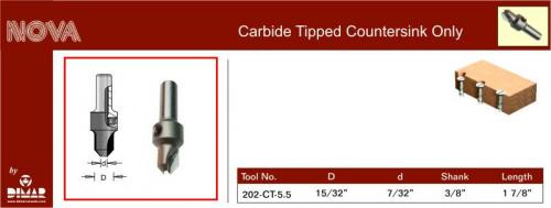 Dimar DIM-202-CT-5B  Carbide Countersink for #10, 11 Screws