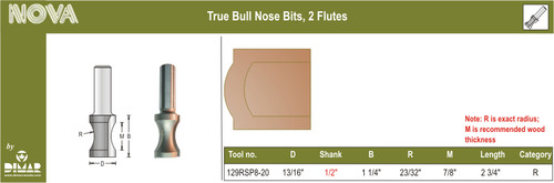 Dimar DIM-129RSP8-20 Bull Nose