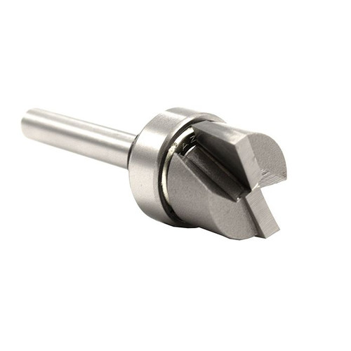 Dimar DIM-BC419 3/4in Dia Carbide Tipped Template Bit Centre Ball Bearing 2 Flute 1/4in Shank 2-3/16in Length