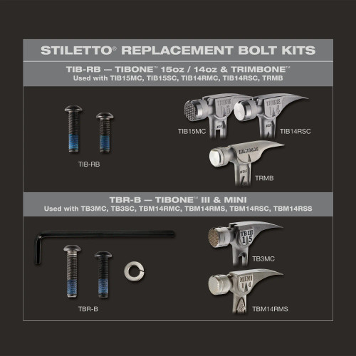 Stiletto Tool STIL-TBR-B  Repair Kit for TIBONE III and TIBONE MINI Hammers