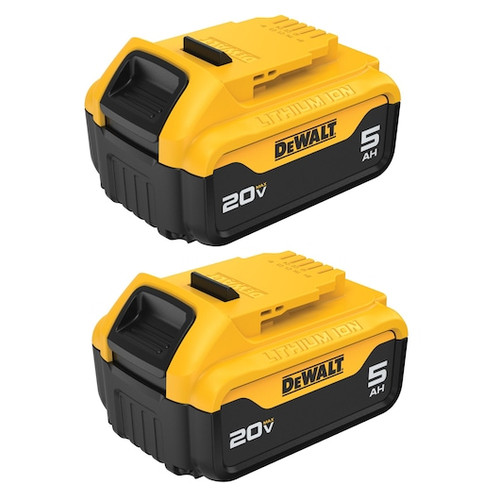 DEWALT DEW-DCB205-2 20V MAX 5.0Ah Li-Ion Battery 2-Pack