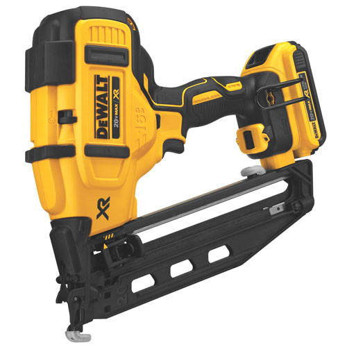 DEWALT DEW-DCN660D1 20V MAX 16ga Angled Brushless Cordless Finish Nailer Kit -2AH Kit