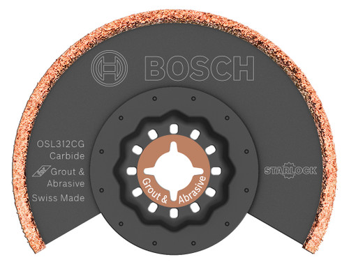 Bosch BOS-OSL312CG  3-1/2in. x 1/8in. Starlock Kerf Carbide Grit/Grout Grinding Blade