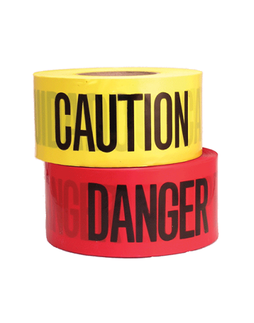 COM-CT3YE2  Yellow Caution Barricade Tape