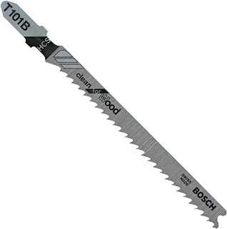 Bosch BOS-T101B100  100 pc. 4in. 10V TPI Clean Wood Cutting T-Shank Jig Saw Blades