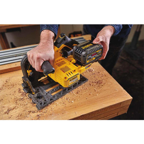 DEWALT DEW-DCS520T1 60V MAX 6-1/2in (165mm) Cordless Tracksaw Kit with 6.0Ah Battery