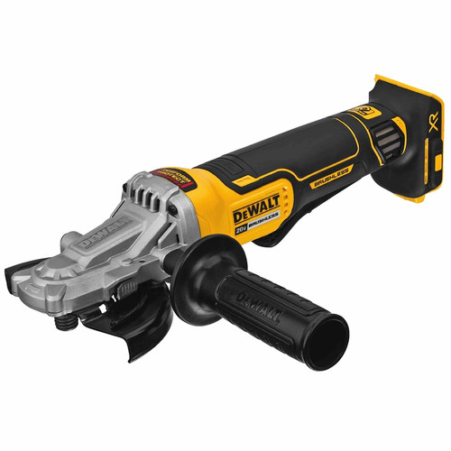 DEWALT DEW-DCG413FB 20V MAX 5in Flathead Paddle Switch Small Angle Grinder With Kickback Brake (Bare Tool)