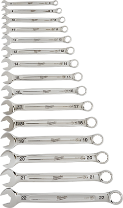 Milwaukee MIL-48-22-9515 15-Piece Combination Wrench Set - Metric