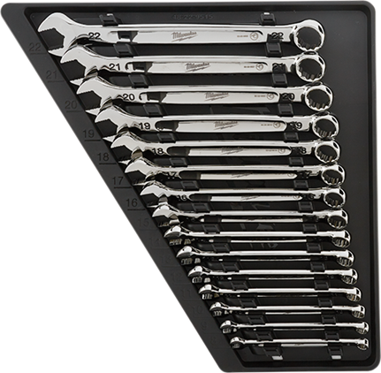 Milwaukee MIL-48-22-9515 15-Piece Combination Wrench Set - Metric