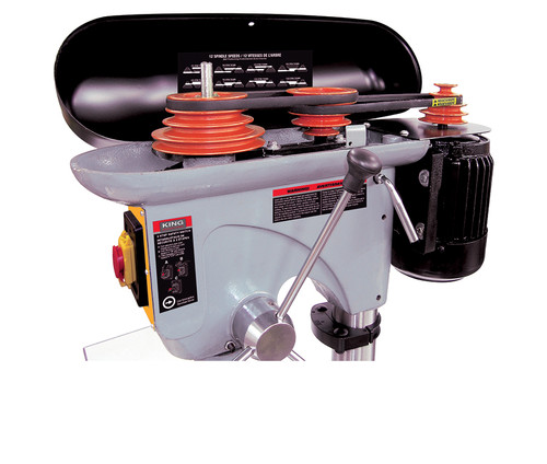 King Industrial KING-KC-119FC-LS  17in Long Stroke Drill Press With Safety Guard