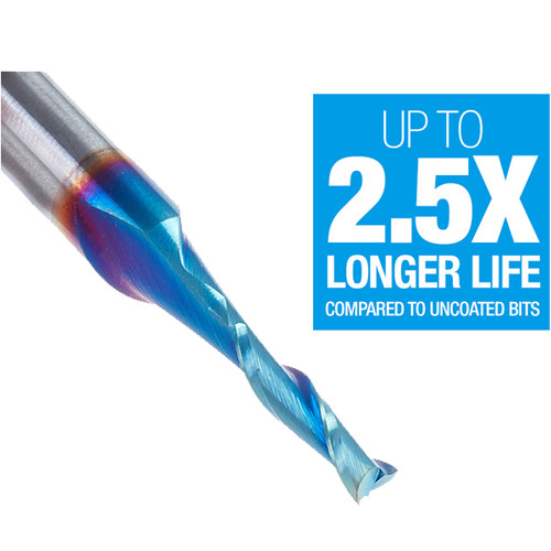 Amana AMA-46100-K 1/8 Dia x 1/2 x 1/4 Inch Extreme Tool Life Coated Spiral Plunge