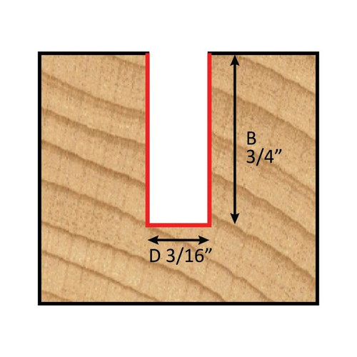 Dimar DIM-SC45DC 1/4in Dia Solid Carbide Spiral Bit Man Made Material Downcut 2 Flute 1/4in Shank 2-1/2in Length