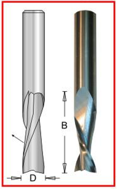 Dimar DIM-SC455  Solid Carbide Spiral 7/32 X 1/4 X 1in Upcut