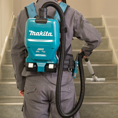 Makita MAK-DVC265ZXU 18Vx2 LXT Cordless Bluetooth Backpack Vacuum Cleaner with AWS (2.0 L)