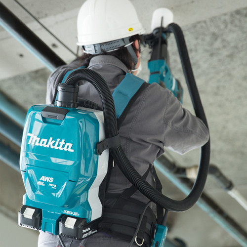 Makita MAK-DVC265ZXU 18Vx2 LXT Cordless Bluetooth Backpack Vacuum Cleaner with AWS (2.0 L)