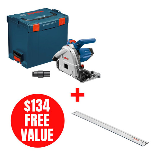 Bosch BOS-GKT13-225L 6-1/2in. Track Saw with Plunge Action and L-BOXX Carrying Case