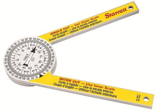 L.S. Starrett 505P-7 7IN Plastic Protractor